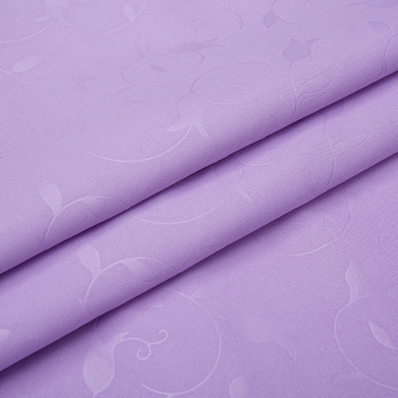 โพลีเอสเตอร์เต็ม 255 ซม. 100gsm ผ้าย้อมผ้าสีม่วงแบบนูนนูน